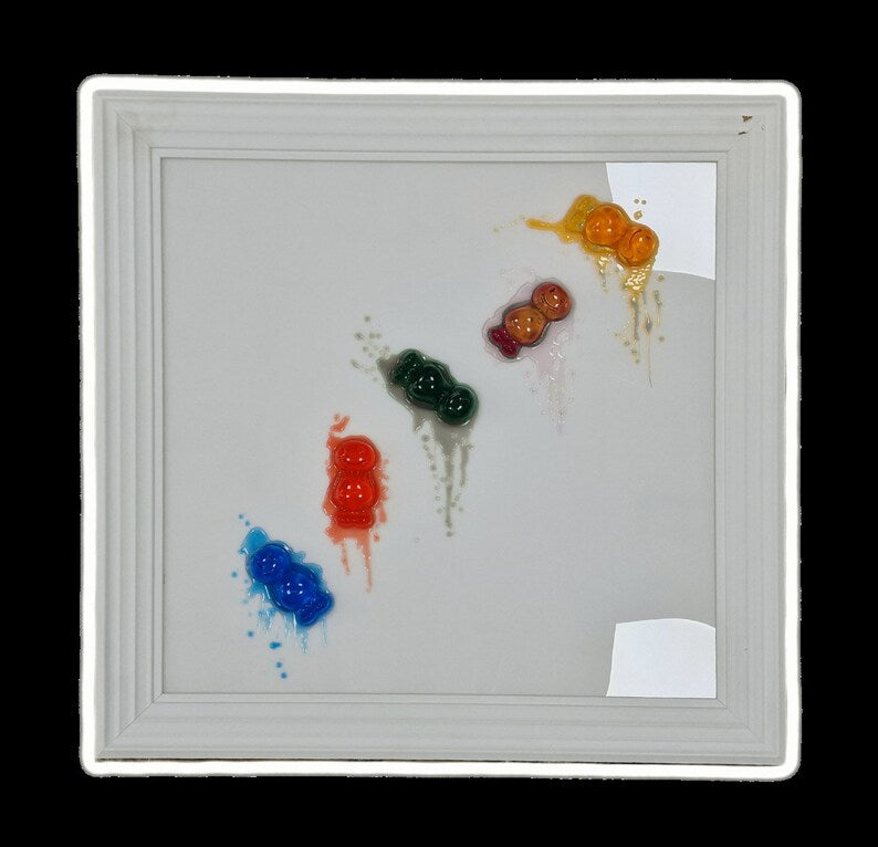 Resin Art falling jelly babies