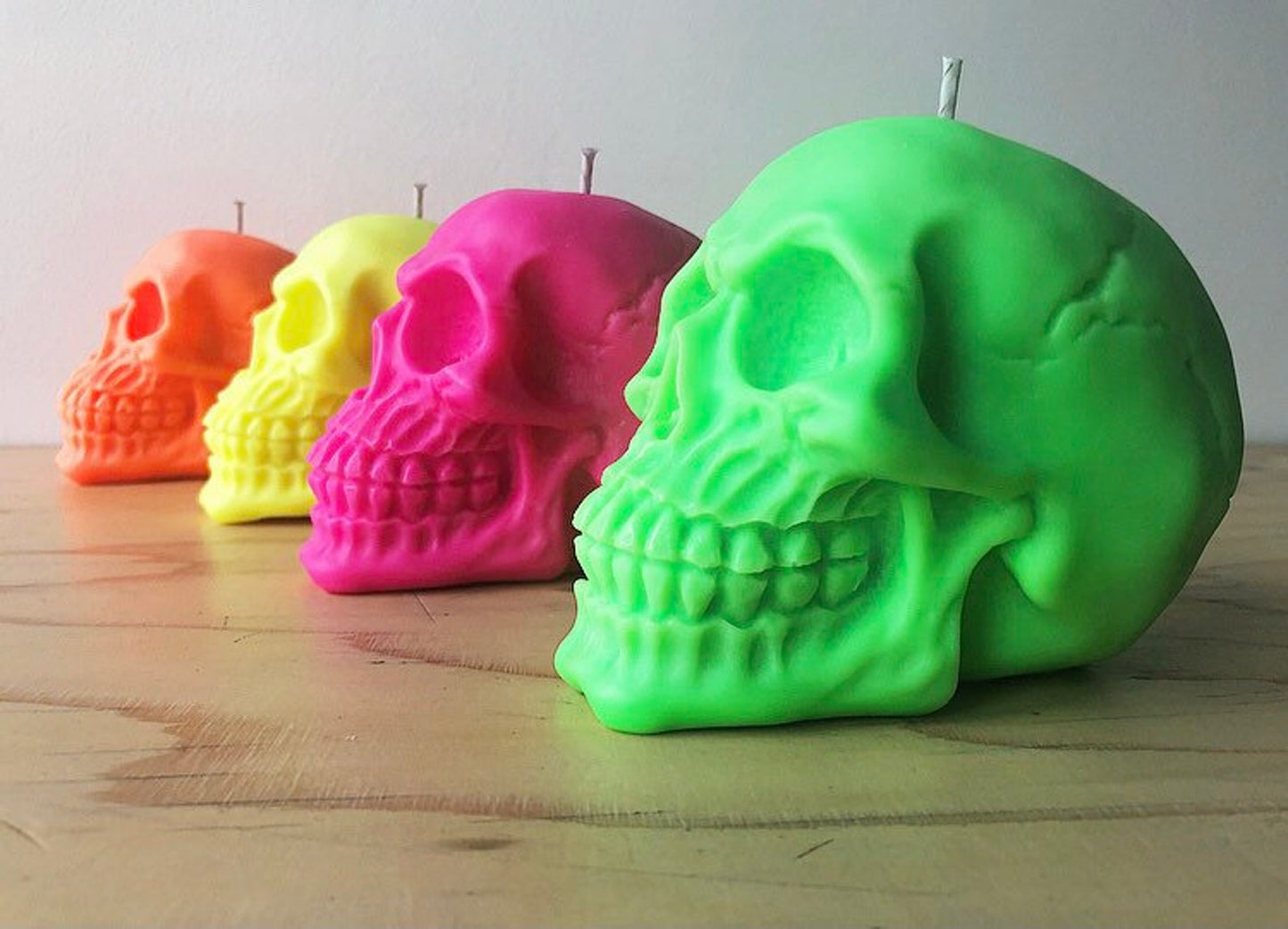 Human Skull Candles