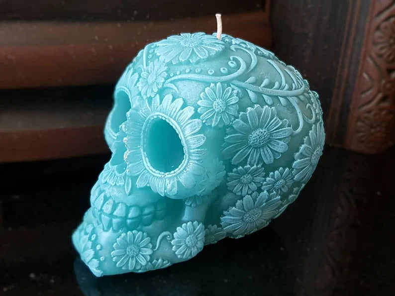 Human Skull Candles