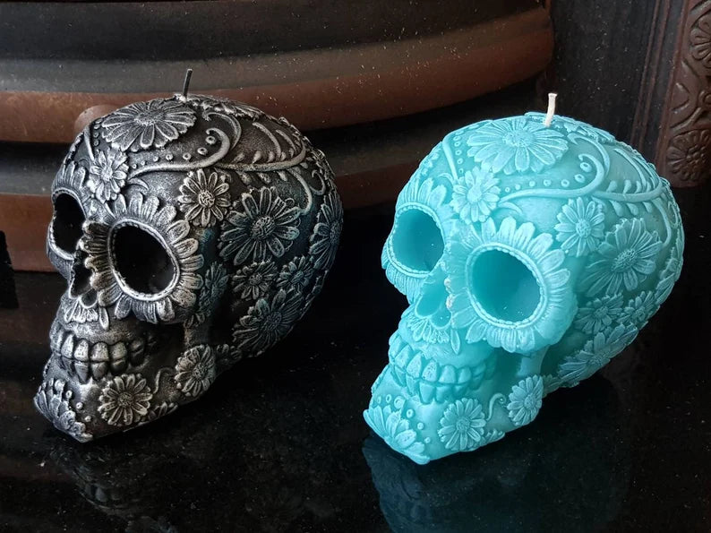 Human Skull Candles