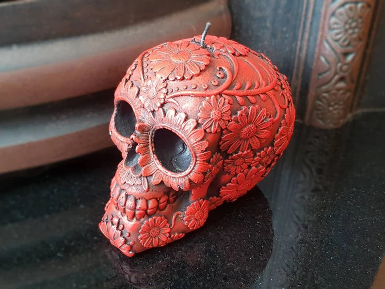 Human Skull Candles